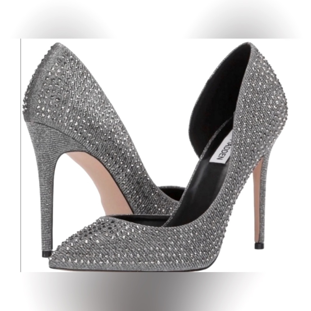 Sexy Silver Studded Stilettos - NWT